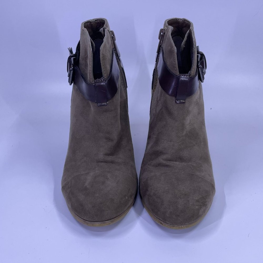 Carlos Santana Women's Tan Faux Suede HARVEST Buckle Bootie Size 7.5 - Picture 2 of 7